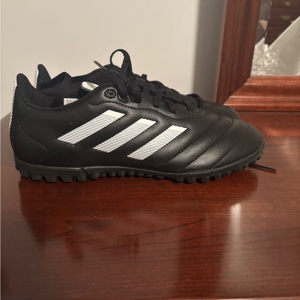 Adidas Black and White Turf Shoes